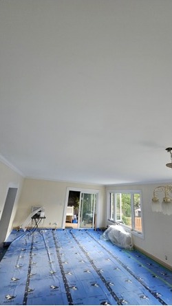 Smooth ceiling after LEI finishing work
