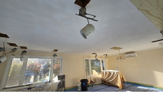 Ceiling before repairs