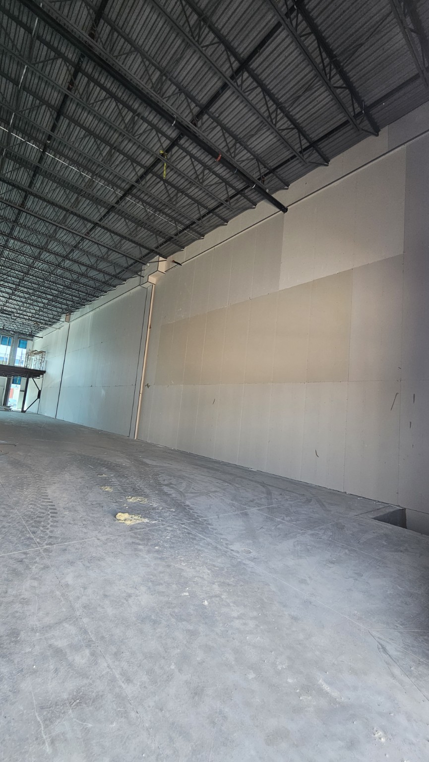Commercial drywall installation