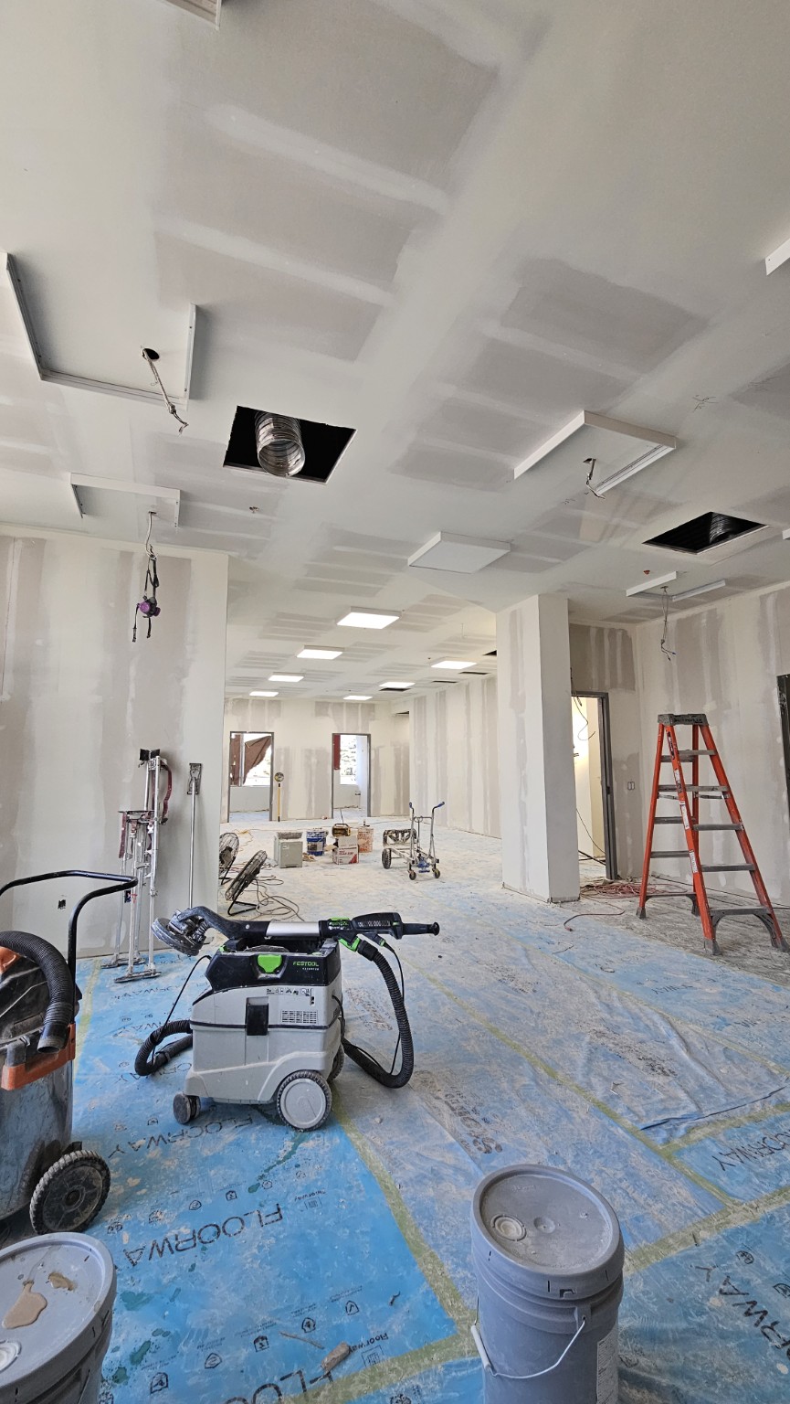Interior taping and sanding equipment